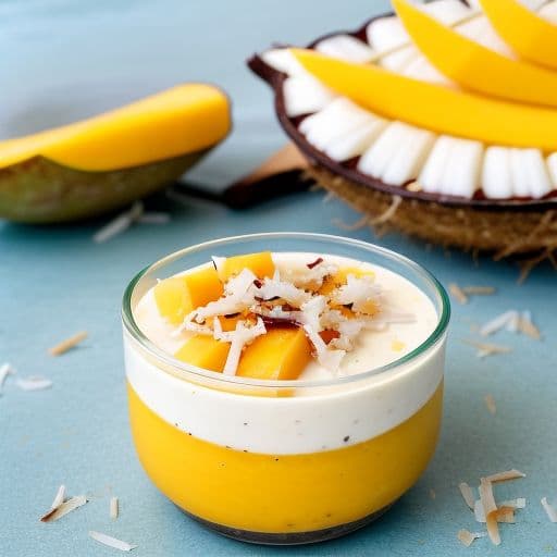 Mango Coconut Panna Cotta